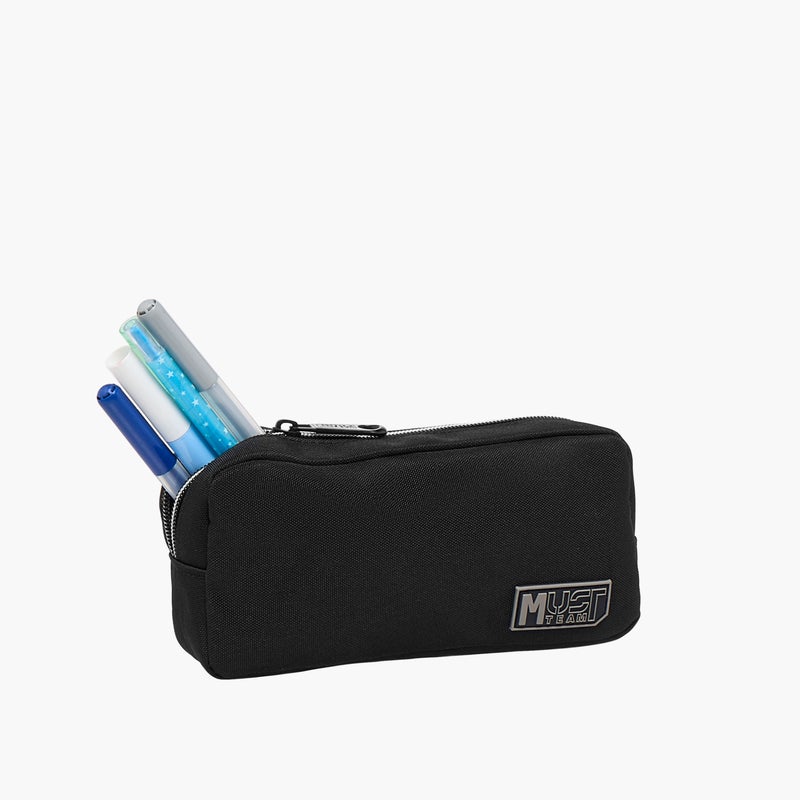 Must Solid Black Pencil Pouch for Unisex - Image 5